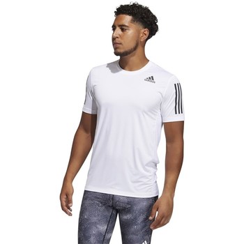 Textil Homem T-Shirt mangas curtas adidas Originals Techfit Fitted 3STRIPES Branco