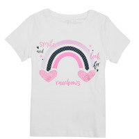 Textil Rapariga T-Shirt mangas curtas Name it NMFBRIGITA SS TOP Branco