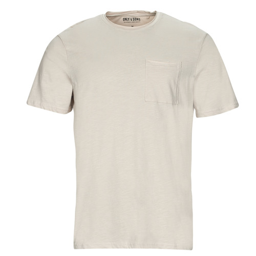 Textil Homem T-Shirt mangas curtas Ganhe 10 euros  ONSROY REG SS SLUB POCKET TEE Branco