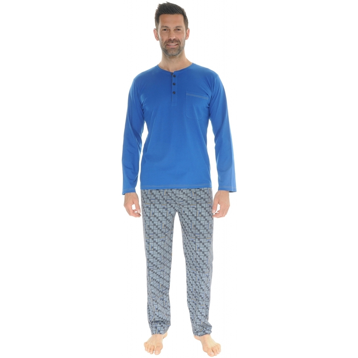Textil Homem Pijamas / Camisas de dormir Christian Cane ILARIO Azul