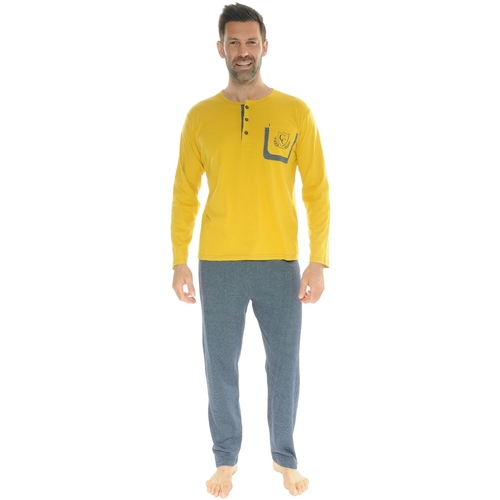Textil Homem Pijamas / Camisas de dormir Christian Cane ILIODES Amarelo