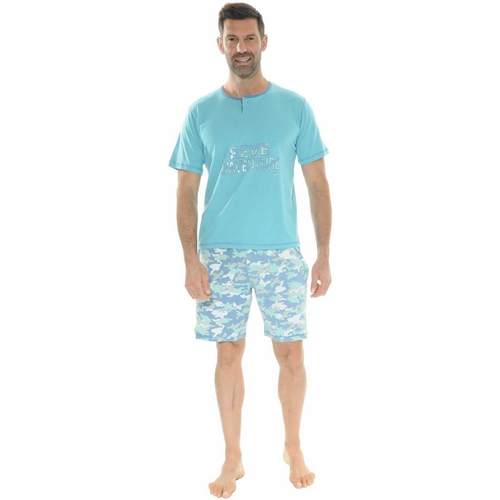 Textil Homem Pijamas / Camisas de dormir Christian Cane MEGAAVENTURE Azul