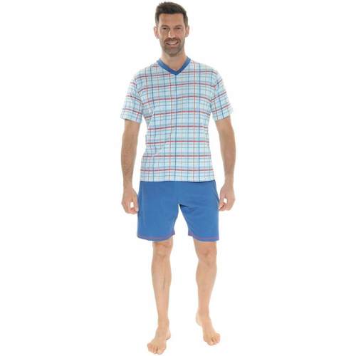 Textil Homem Pijamas / Camisas de dormir Christian Cane NELIO Azul