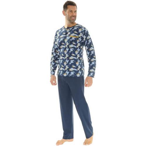 Textil Homem Pijamas / Camisas de dormir Christian Cane NIL Azul
