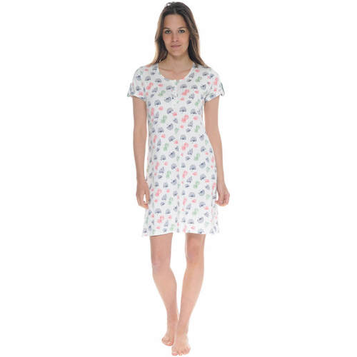 Textil Mulher Pijamas / Camisas de dormir Christian Cane FIONA Branco