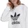 Textil Mulher Sweats adidas Originals Trefoil Crew Branco
