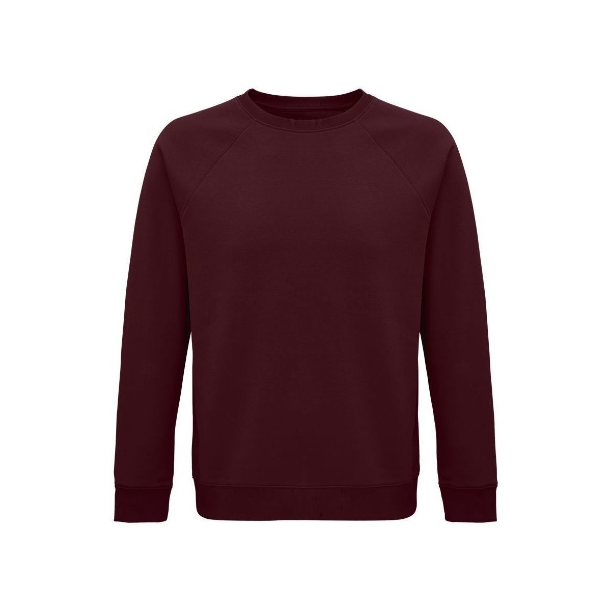 Textil Sweats Sols SPACE -SUDADERA UNISEX de algodón biológico color burdeos Bordô