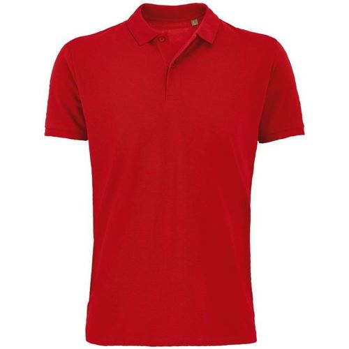 Textil Homem Vestuário homem a menos de 60 Sols PLANET - POLO HOMBRE-100% algodón biológico color rojo Vermelho
