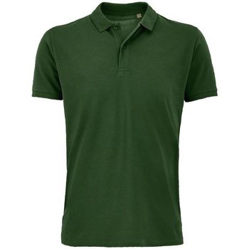 Textil Homem Polos mangas curta Sols PLANET - POLO HOMBRE-100% algodón biológico color verde Verde