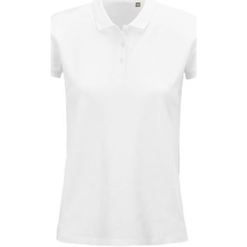 Textil Mulher Polos mangas curta Sols PLANET - POLO MUJER -100% algodón biológico color blanca Branco
