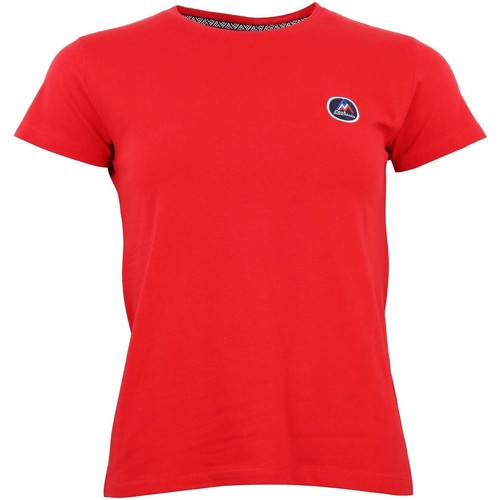 Textil Mulher T-Shirt mangas curtas Peak Mountain T-shirt manches courtes femme ACODA Vermelho