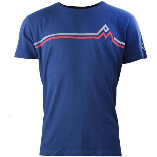 Textil Homem Iluminação de exterior Peak Mountain T-shirt manches courtes homme CASA Marinho