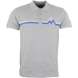 Teruched Homem Polos mangas curta Peak Mountain Polo manches courtes homme CRISTAL Cinza