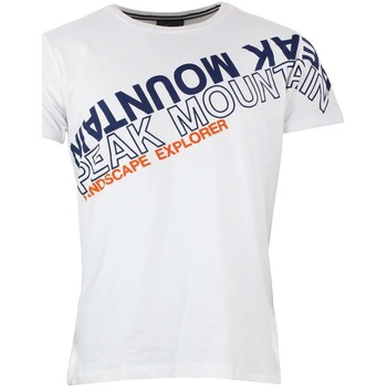 Textil Homem T-shirt mangas compridas Peak Mountain T-shirt manches courtes homme CYCLONE Branco