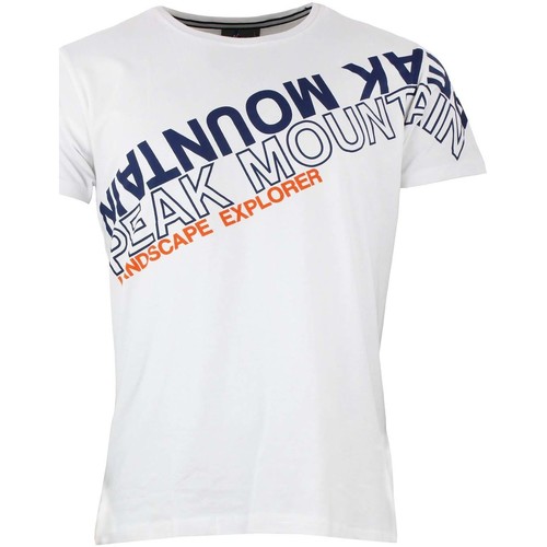 Textil Homem Conte Of Florenc Peak Mountain T-shirt manches courtes homme CYCLONE Branco
