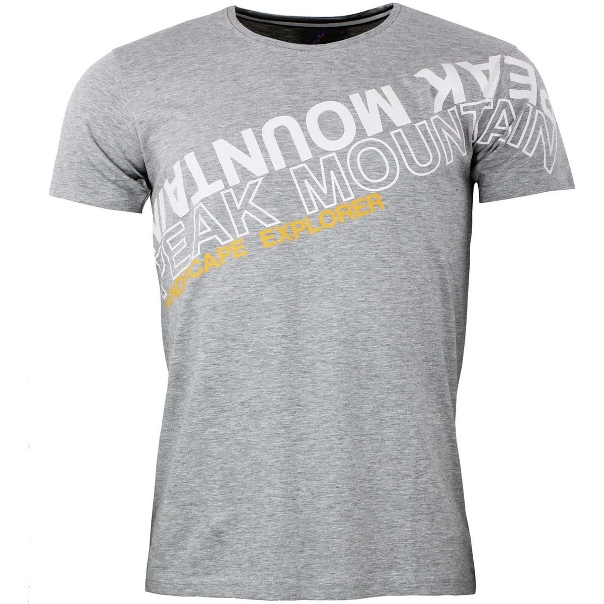 Textil Homem T-Shirt mangas curtas Peak Mountain T-shirt manches courtes homme CYCLONE Cinza