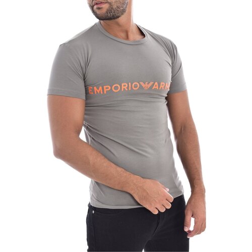 Textil Homem T-Shirt mangas curtas Emporio Armani 111035 2F516 Cinza