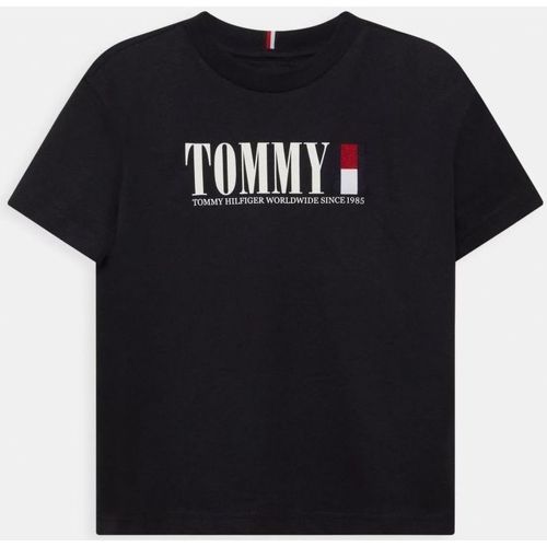 Textil Criança T-shirts e Pólos Tommy Hilfiger KB0KB07788 GRAPHIC TEE-DW5 DESERT SKY Azul