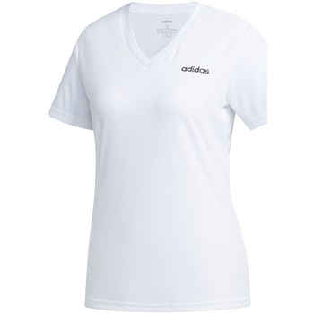 Textil Mulher T-Shirt mangas curtas adidas Originals Design 2 Move Branco