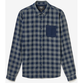 Textil Homem Camisas mangas comprida Franklin & Marsh Camisa TIVEX Azul