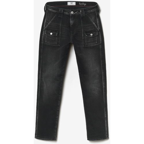 Textil Mulher Calças de ganga La Prestic Ouiston Jeans boyfit 200/43, comprimento 34 Preto