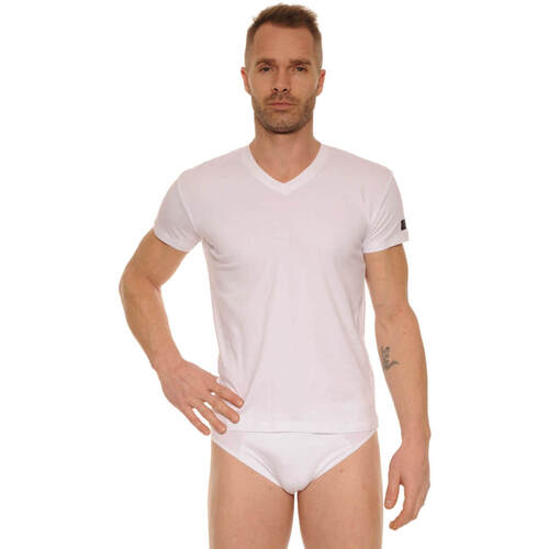 Textil Homem T-Shirt mangas curtas Cane BASTIA Branco