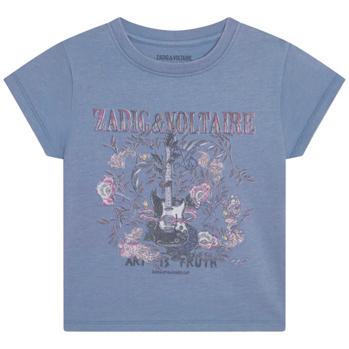 Textil Rapariga AMBUSH COTTON T-SHIRT Zadig & Voltaire X15383-844-C Azul