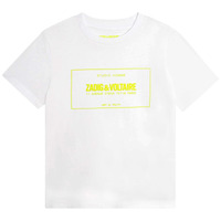 Textil Rapaz philipp plein ss king plein cotton t shirt item Zadig & Voltaire X25355-N05-J Branco
