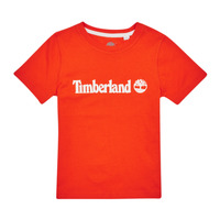 Te7-5 Rapaz T-Shirt mangas curtas Timberland T25T77 Vermelho
