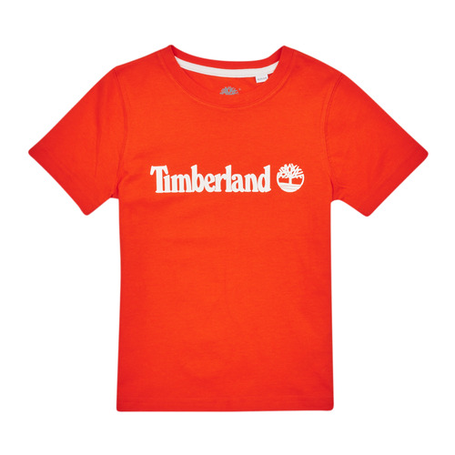 Textil Rapaz T-Shirt mangas curtas Timberland T25T77 Vermelho