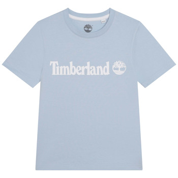 Textil Rapaz T-Shirt mangas curtas Timberland T25T77 Azul / Claro