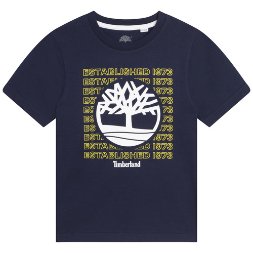 Textil Rapaz T-Shirt mangas curtas Outdoor Timberland T25T97 Marinho