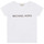 Textil Rapariga T-Shirt atmos mangas auss MICHAEL Michael Kors R15164-10P-C Branco