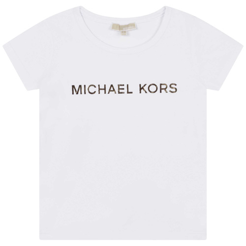 Textil Rapariga T-Shirt mangas curtas MICHAEL Michael Kors R15164-10P-C Branco