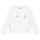 Textil Rapariga T-shirt nera mangas compridas MICHAEL Michael Kors R15165-10P-C Branco / Ouro