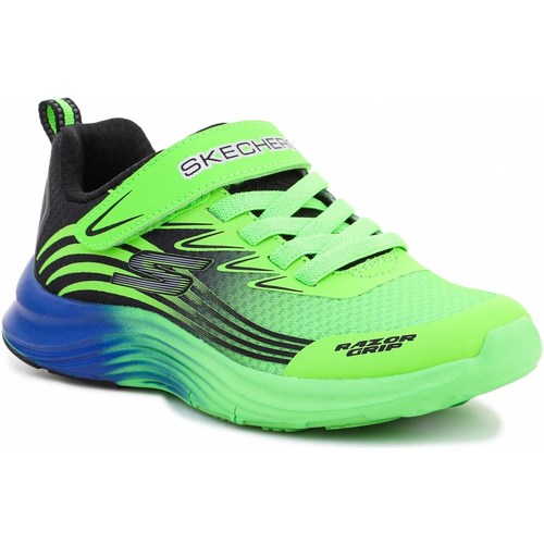 Sapatos Rapaz Sandálias Skechers Razor Grip Lime/Black 405107L-LMBK Multicolor