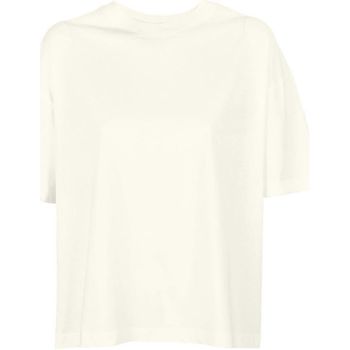 Textil Mulher T-Shirt mangas curtas Sols BOXY WOMEN - CAMISETA OVERSIZE DE MUJER color crema Branco