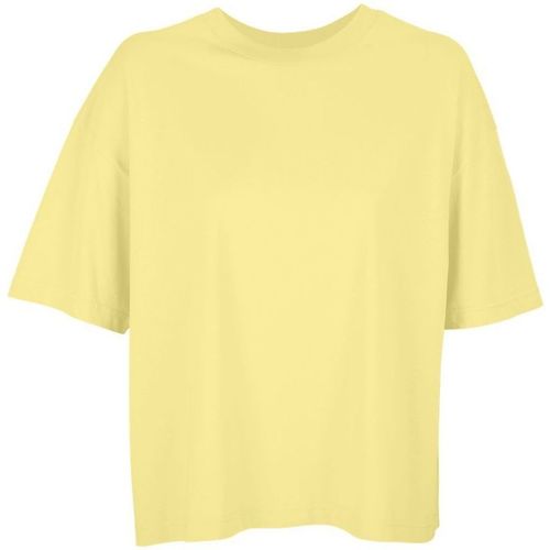 Textil Mulher T-Shirt mangas curtas Sols BOXY WOMEN - CAMISETA OVERSIZE DE MUJER color amarillo Amarelo