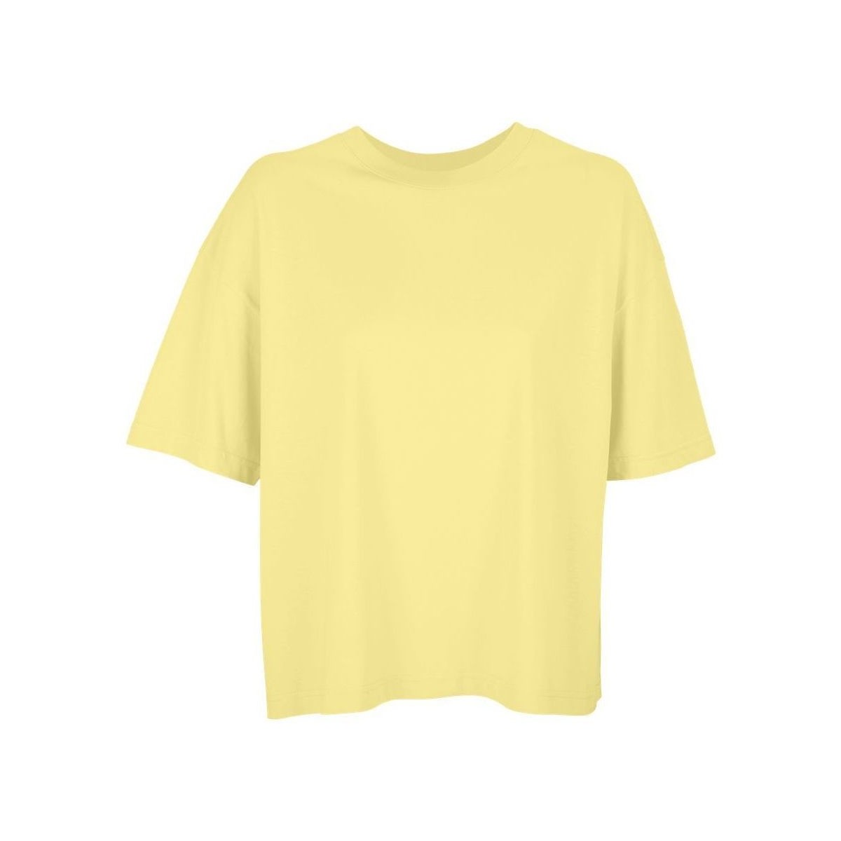 Textil Mulher T-Shirt mangas curtas Sols BOXY WOMEN - CAMISETA OVERSIZE DE MUJER Amarelo