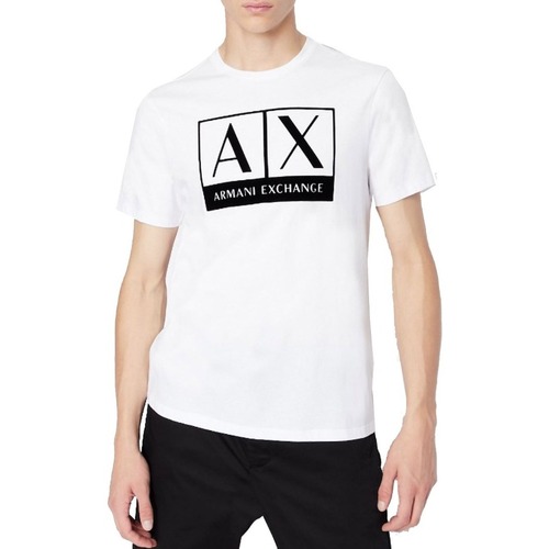 Textil Homem T-shirts e Pólos EAX 6LZTKEZJ8EZ Branco