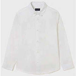 Textil Rapaz Camisas mangas comprida Mayoral 874-17-1-25 Branco
