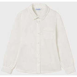 Textil Rapariga Camisas mangas comprida Mayoral 7170-2-1-23 Branco