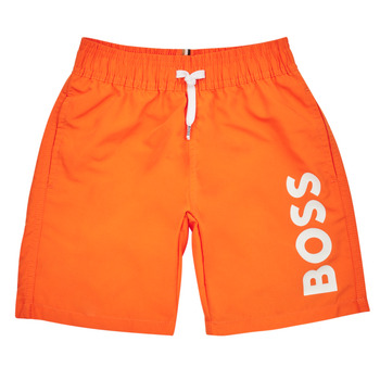 Textil Rapaz Shorts / Bermudas BOSS J24846-401-J Laranja