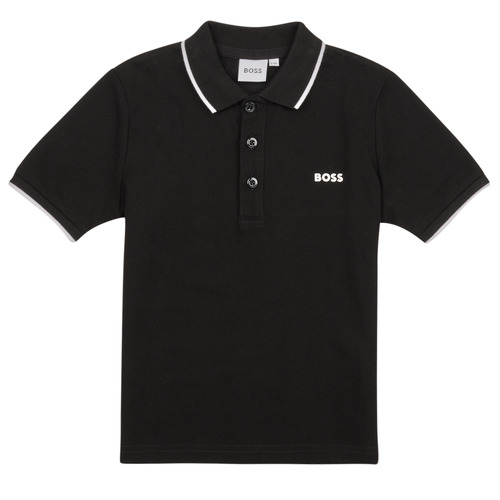 Textil Rapaz Chanel Pre-Owned 2004 CC logo polo shirt BOSS J25P26-09B-J Preto
