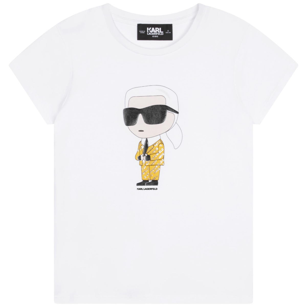 Textil Rapariga T-Shirt sustainable mangas curtas Karl Lagerfeld Z15417-N05-B Branco