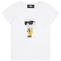 Textil Rapariga T-Shirt mangas curtas Karl Lagerfeld Z15417-N05-C Branco