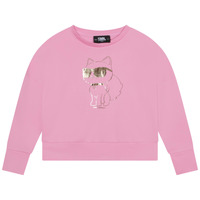 Textil Rapariga Sweats Karl Lagerfeld Z15425-465-C Rosa