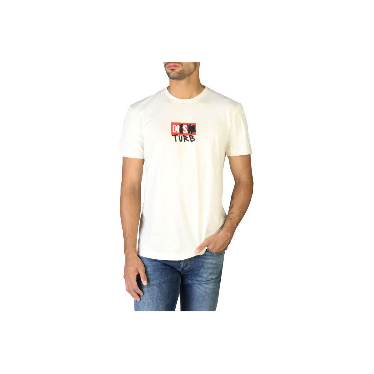Textil Homem T-Shirt mangas curtas Diesel - t-diegos-b10_0gram Branco