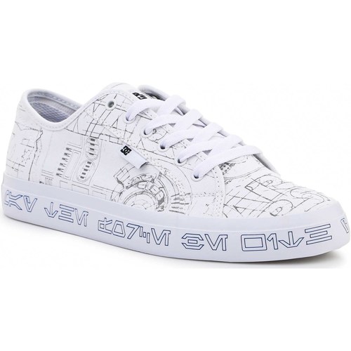 Sapatos Homem Sapatos estilo skate DC Shoes Sw Manual White/Blue ADYS300718-WBL Branco