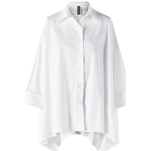 Textil Mulher Selecção de homen a menos de 60 Wendy Trendy Camisa 110236 - White Branco